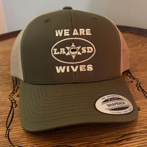 Hat Green with Tan Stitch